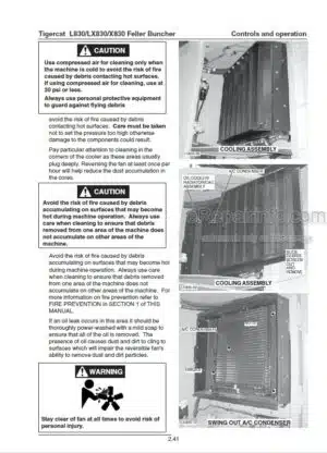 Photo 12 - Tigercat L830 LX830 X830 Operators Manual Feller Buncher 24545A