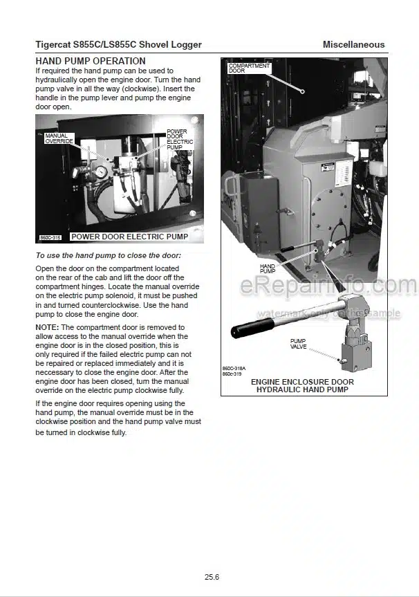 Photo 1 - Tigercat S855C LS855C Service Manual Shovel Logger 33047A