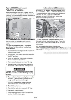 Photo 5 - Tigercat S860C LS870C Operators Manual Shovel Logger 26546A