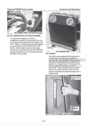 Photo 6 - Tigercat T250B Operators Manual Track Loader 29319A