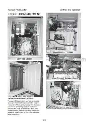 Photo 11 - Tigercat T250 Operators Manual Loader 18878A