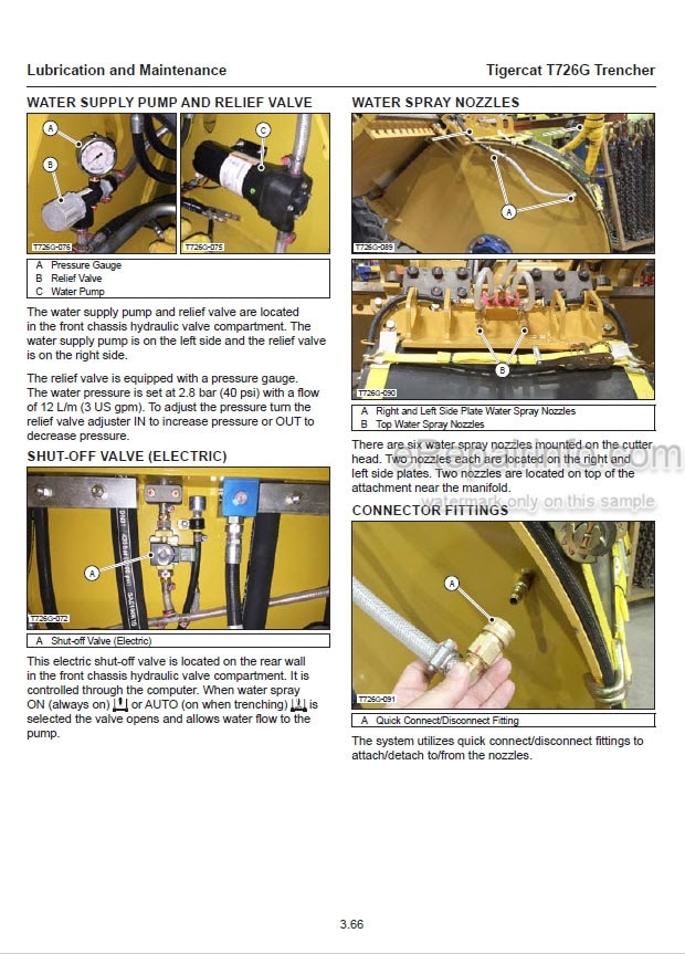 Photo 1 - Tigercat T726G Service Manual Trencher 54831AENG
