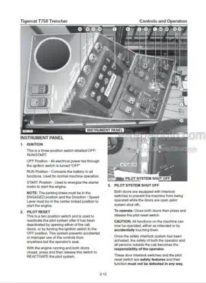 Photo 6 - Tigercat T726G Operators Manual Trencher 54830AENG