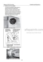 Photo 4 - Tigercat T750 Operators Manual Trencher 13053A