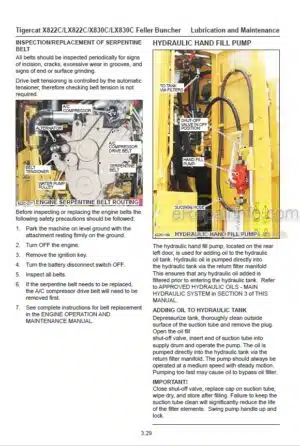 Photo 10 - Tigercat X822C LX822C X830C LX830C Operators Manual Feller Buncher 44155AENG
