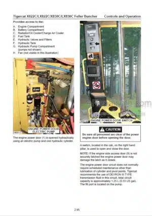Photo 8 - Tigercat X824C LX822C X830C LX830C Operators Manual Feller Buncher 4155AENG