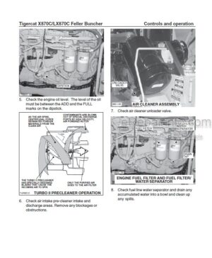 Photo 3 - Tigercat X870C LX870C Operators Manual Feller Buncher 30649A