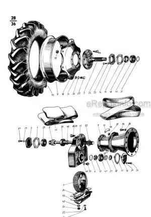 Photo 5 - Zetor 4911 5911 5945 6911 6945 List Of Spare Parts Tractor
