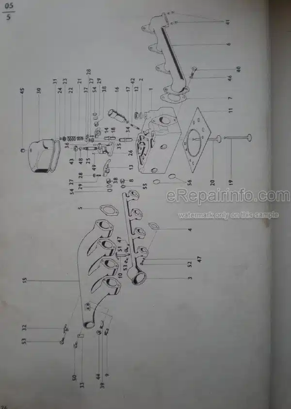 Photo 1 - Zetor 5711 5718 5745 5748 6711 6718 6745 6748 List Of Spare Parts Tractor