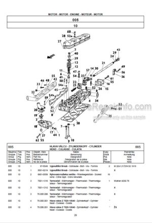 Photo 9 - Zetor 7520 To 10540 Turbo Intercooler Spare Parts Catalog Tractor 22.22.12.370