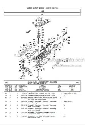 Photo 9 - Zetor 7520 To 10540 Turbo Intercooler Spare Parts Catalog Tractor 22.22.12.370
