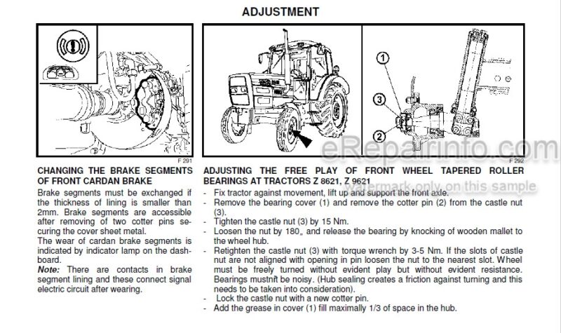 Photo 1 - Zetor 8621 8641 9621 9641 10641 11641 Forterra Turbo Operators Manual Tractor 22.22.12.324