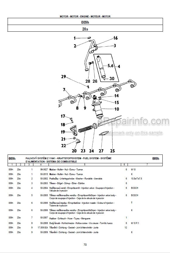 Photo 1 - Zetor 8621 8641 9621 9641 10641 11641 Forterra Turbo Spare Parts Catalog Tractor