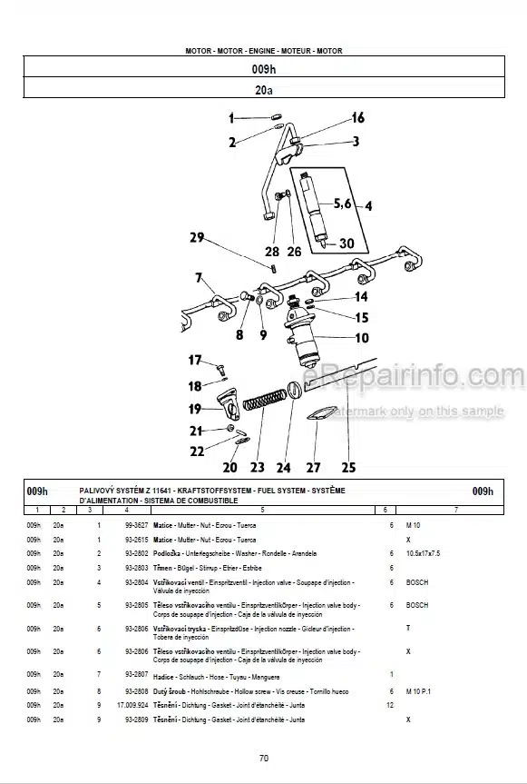 Photo 1 - Zetor 8621 8641 9621 9641 10641 11641 Forterra Turbo Spare Parts Catalog Tractor