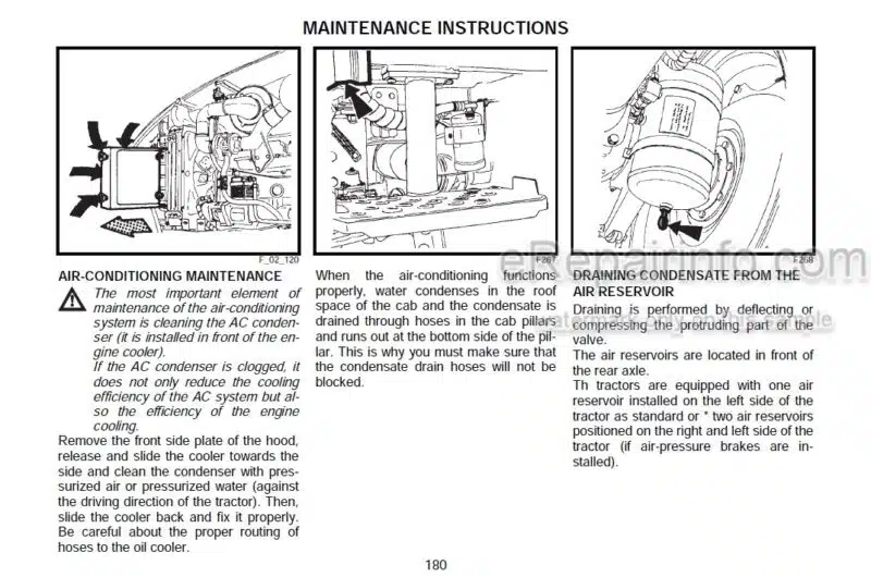 Photo 1 - Zetor Forterra 100 110 120 130 140 Operators Manual Tractor