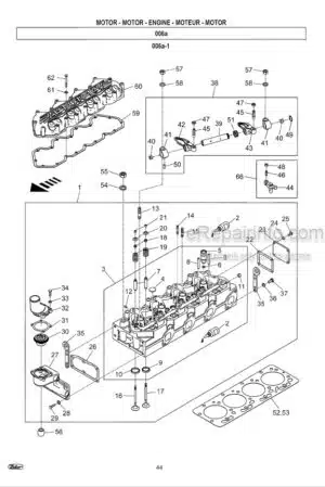 Photo 3 - Zetor Forterra 95 105 115 125 135 Spare Parts Catalog Tractor 222.212.562