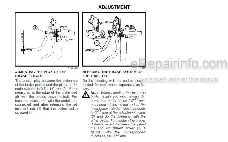 Photo 1 - Zetor Forterra 95 105 115 125 Operators Manual Tractor 22.22.12.488