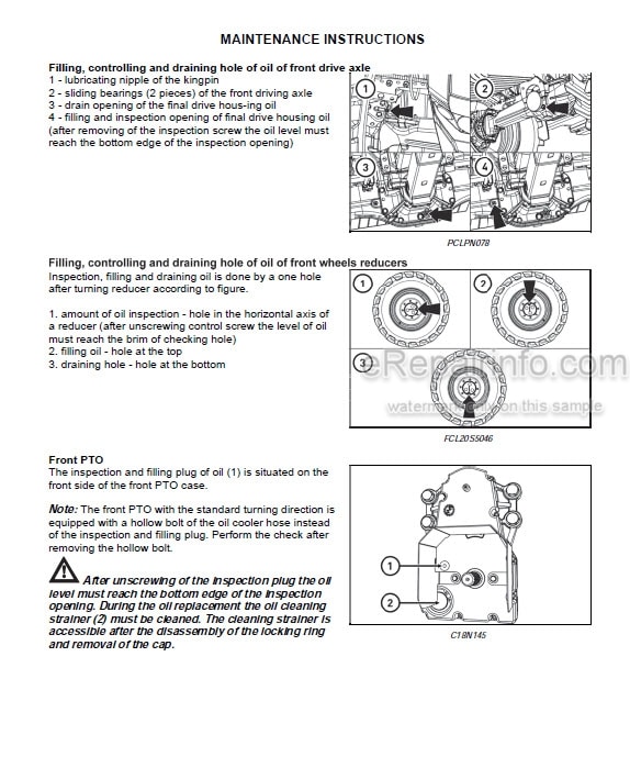 Photo 1 - Zetor Forterra CL100 CL110 CL120 CL130 CL140 Operators Manual Tractor