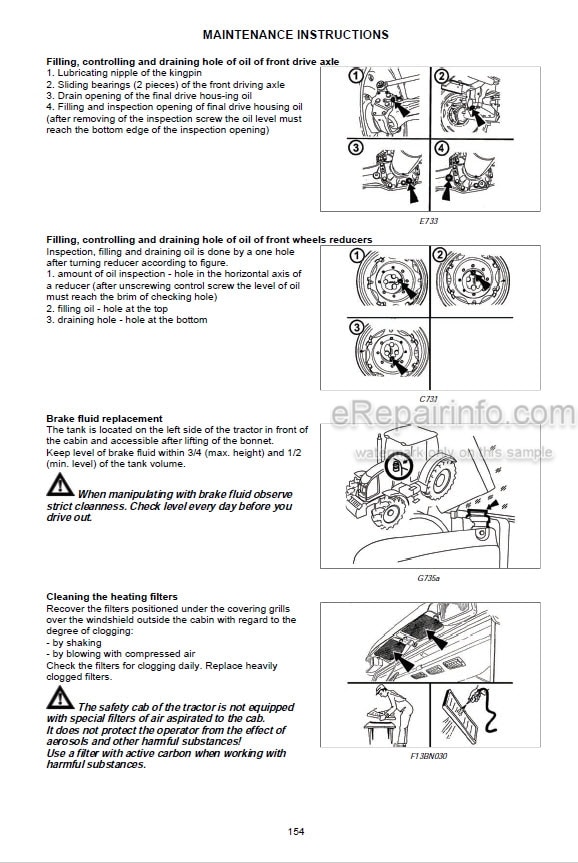 Photo 1 - Zetor Proxima HS80 HS90 Operators Manual Tractor 222.213.020