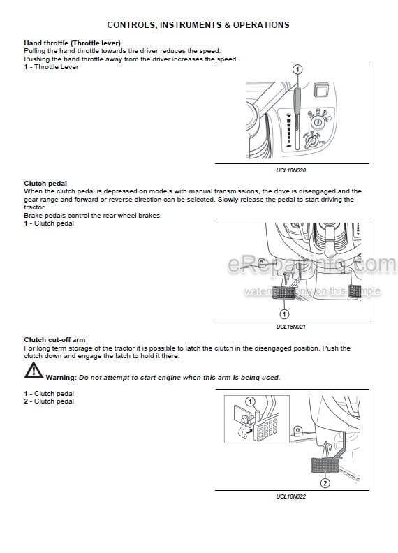 Photo 1 - Zetor Utilix CL45 CL55 Operators Manual Tractor