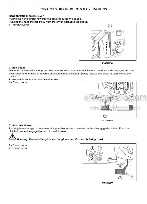 Photo 1 - Zetor Utilix CL45 CL55 Operators Manual Tractor