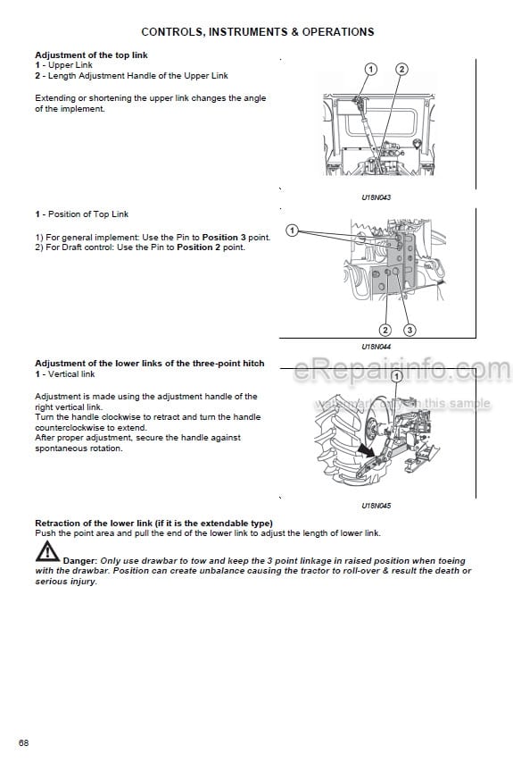 Photo 1 - Zetor Utilix HT45 HT55 Operators Manual Tractor