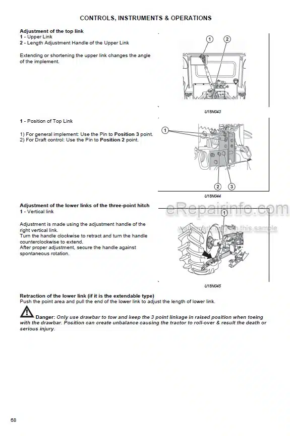Photo 1 - Zetor Utilix HT45 HT55 Operators Manual Tractor