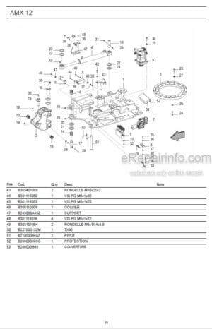 Photo 12 - Ammann AMX12 Parts Catalog Mini Excavator GER
