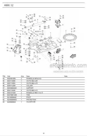 Photo 9 - Ammann AMX12 Parts Catalog Mini Excavator GER