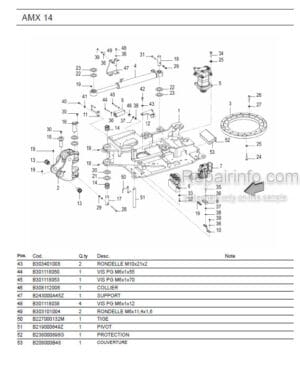 Photo 11 - Ammann AMX14 Parts Catalog Mini Excavator GER