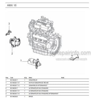 Photo 8 - Ammann AMX18 Parts Catalog Mini Excavator GER