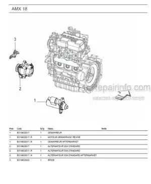 Photo 13 - Ammann AMX18 Parts Catalog Mini Excavator GER