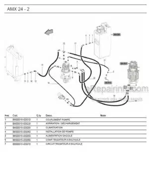 Photo 3 - Ammann AMX24-2 Parts Catalog Mini Excavator GER