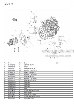 Photo 11 - Ammann AMX25 Parts Catalog Mini Excavator GER