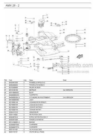 Photo 11 - Ammann AMX28-2 Parts Catalog Mini Excavator GER