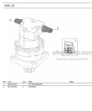 Photo 13 - Ammann AMX28 Parts Catalog Mini Excavator GER