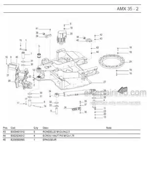 Photo 5 - Ammann AMX45 Parts Catalog Mini Excavator GER