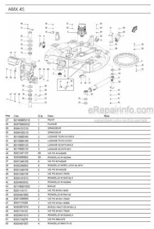 Photo 11 - Ammann AMX45 Parts Catalog Mini Excavator GER