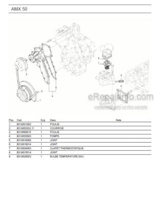 Photo 6 - Ammann AMX45 Parts Catalog Mini Excavator GER