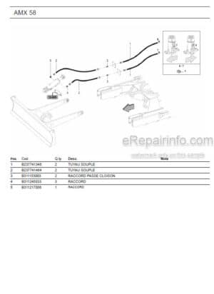 Photo 10 - Ammann AMX58 Parts Catalog Mini Excavator GER