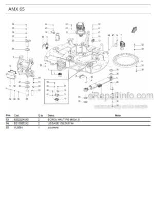 Photo 10 - Ammann AMX65 Parts Catalog Mini Excavator GER