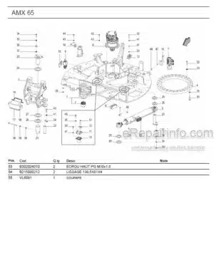 Photo 5 - Ammann AMX85 Parts Catalog Midi Excavator GER