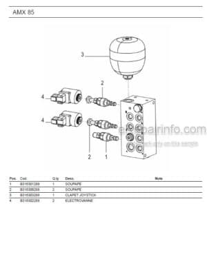 Photo 6 - Ammann AMX65 Parts Catalog Mini Excavator GER
