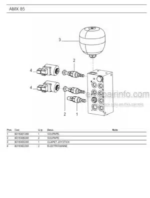 Photo 13 - Ammann AMX85 Parts Catalog Midi Excavator GER