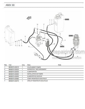Photo 12 - Ammann AMX90 Parts Catalog Midi Excavator GER