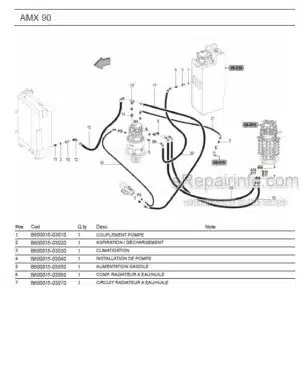 Photo 13 - Ammann AMX90 Parts Catalog Midi Excavator GER