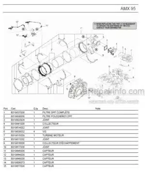 Photo 5 - Ammann AMX100 Parts Catalog Midi Excavator GER