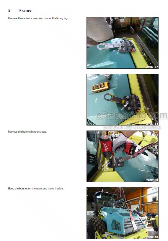 Photo 1 - Ammann ARS110 Workshop Manual Single Drum Roller PIN3035595 PIN3036353