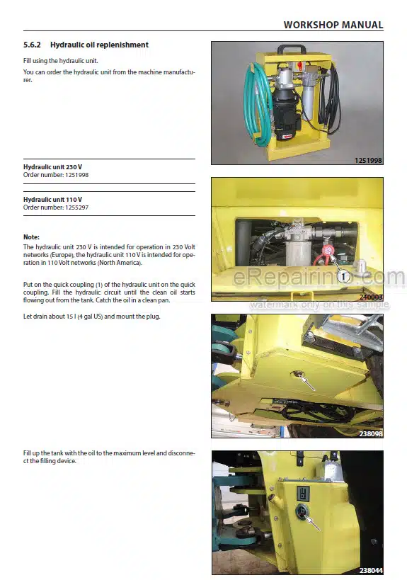 Photo 1 - Ammann ARS150 Workshop Manual Single Drum Roller PIN3009982