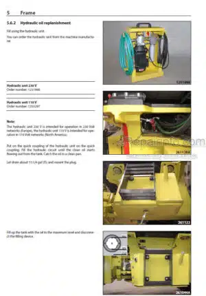 Photo 9 - Ammann ARS200 ARS220 Workshop Manual Single Drum Roller PIN3043017 PIN2522001